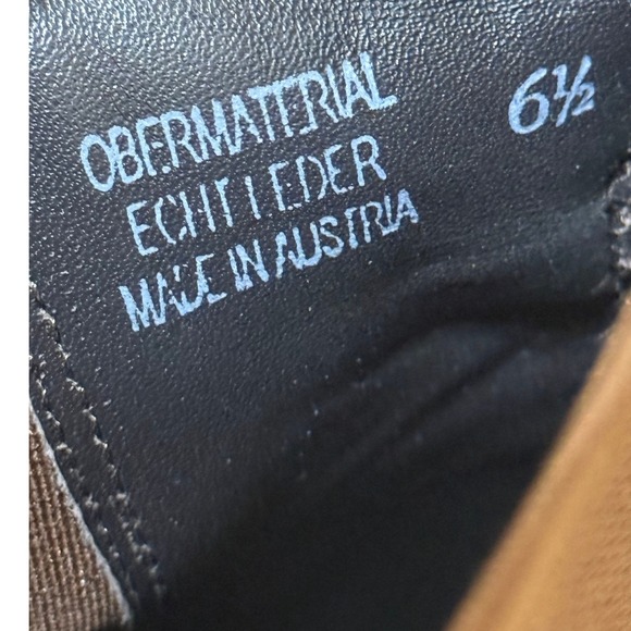 Paul Green Women Boots Brown 6.5 US 9 Suede Chelsea Ankle Block Heel Austria - Picture 8 of 13